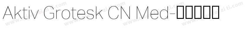 Aktiv Grotesk CN Med字体转换